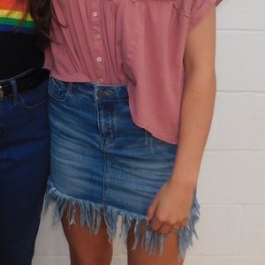 Fringe bottom skirt !